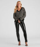 Sweet In Tweed V-Neck Sweater