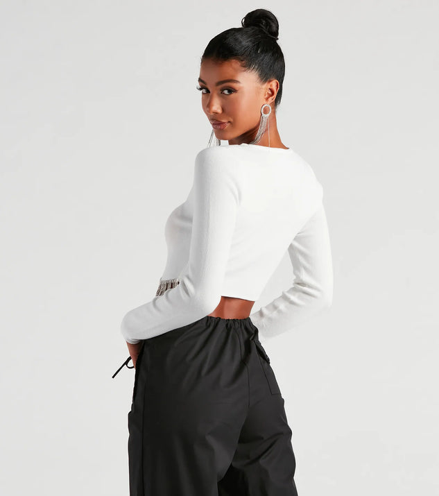 Bejeweled Me Rhinestone Fringe Top | Windsor
