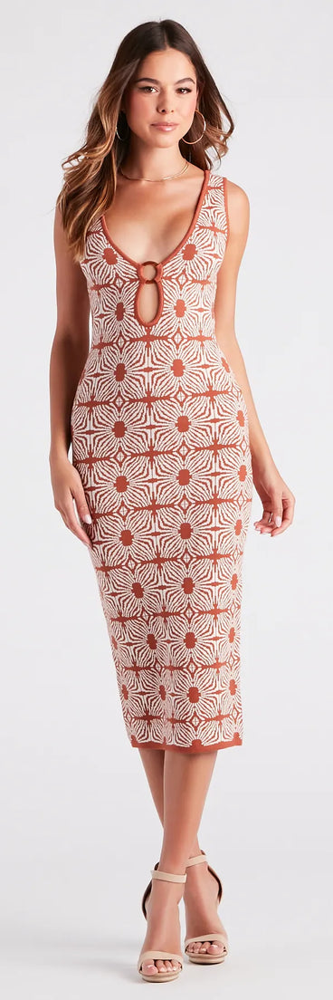 Weekend Getaway Midi Sweater Dress