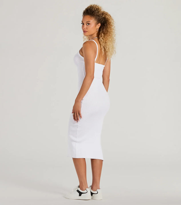 white knit dress Women's White Knitted Long Midi Dress Autumn and Winter Solid Color Office Pullover Slim Long Sleeve Sexy Sweater Dress at Amazon Women's Clothing store