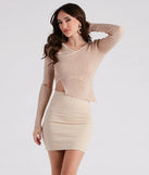 She's A Trendsetter Destructed Detail Crop Top