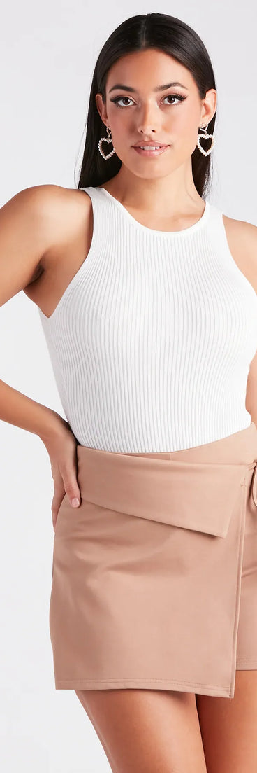 So Sultry Strappy Back Knit Bodysuit