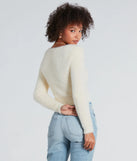 Cuddle Up Eyelash Knit Scoop Neck Crop Sweater