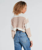 A Toast To Cute Chenille Striped Sweater