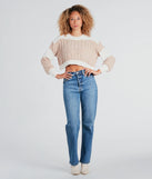 A Toast To Cute Chenille Striped Sweater