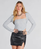 Chic For The Season Cable Knit Bolero