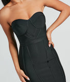 Like An Hourglass Bandage Corset Mini Dress