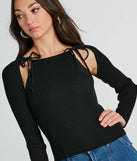 Cozy Allure Cutout Sweater Top