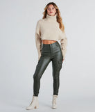 Cozy Bonds Cable Knit Turtleneck Sweater