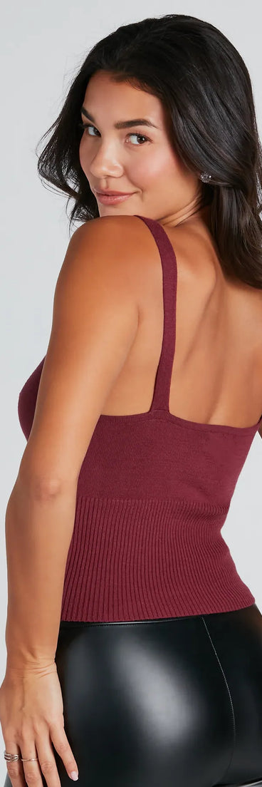 Cutest Style Sweater Knit Tank Top