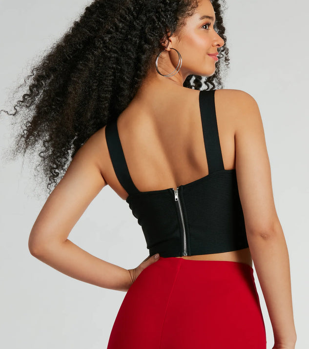 Hot List Sleeveless Bandage Crop Top | Windsor