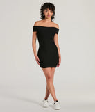 The Cute Feels Off-The-Shoulder Sweater Mini Dress is a mini dress that will make a statement with its short hemline and on-trend details to have you ready for any event!