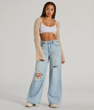 Wrap up in style with the Snuggly Style Long Sleeve Fuzzy Knit Bolero, a cozy taupe sweater for women designed for night-out looks, everyday outfits, or as a chic layering piece for the colder months.