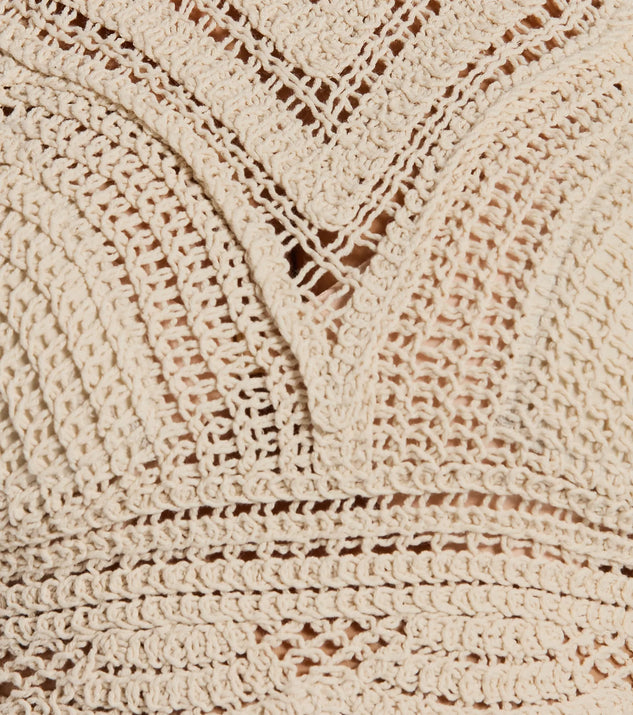 Trendy Oasis Halter Crochet Crop Top | Windsor