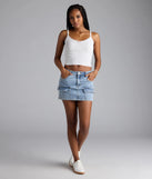 Cutesy Casual Rosette Lace Knit Cami Top