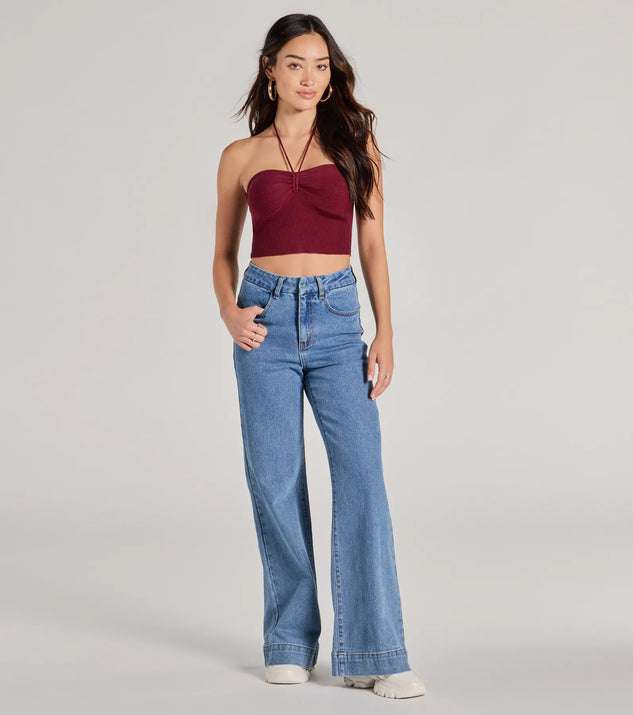 新品未使用タグ付き MARNO Chloe knit tops Chloe Knit Tied Tank Top in Misty Coral | FWRD