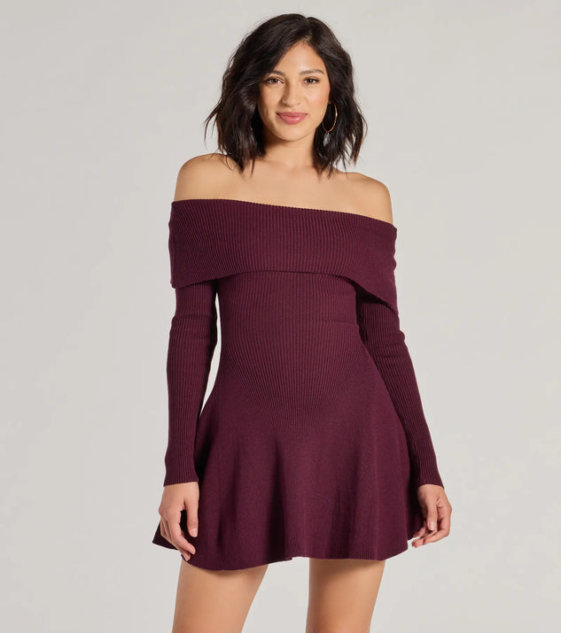 Chic Staple Ribbed Knit Skater Dress | Windsor Chic Staple Ribbed Knit Skater Dress | Windsor