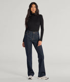 From bold to effortless, the Winter Slay Turtleneck Long Sleeve Bodysuit lets you define your vibe with black tops that speak your style.