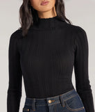 From bold to effortless, the Winter Slay Turtleneck Long Sleeve Bodysuit lets you define your vibe with black tops that speak your style.