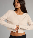 Cozy Charm Cropped Knit Cardigan