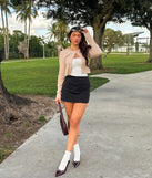 The Cozy Charm Cropped Knit Cardigan in taupe with a modern design and trendy look is part of the latest women's tops collection to elevate your 2025 wardrobe.