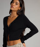 Complete your look with the Cozy Charm Cropped Knit Cardigan, a trendy top that’s ready to pair with anything in your fall rotation.
