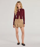 Wrap up in style with the Chic Staple Crew Neck Cropped Knit Cardigan, a cozy  sweater for women designed for night-out looks, everyday outfits, or as a chic layering piece for transitional weather.