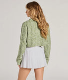 Wrap up in style with the Comfy Cute Collared Cropped Sweater, a cozy olive sweater for women designed for night-out looks, everyday outfits, or as a chic layering piece for the colder months.