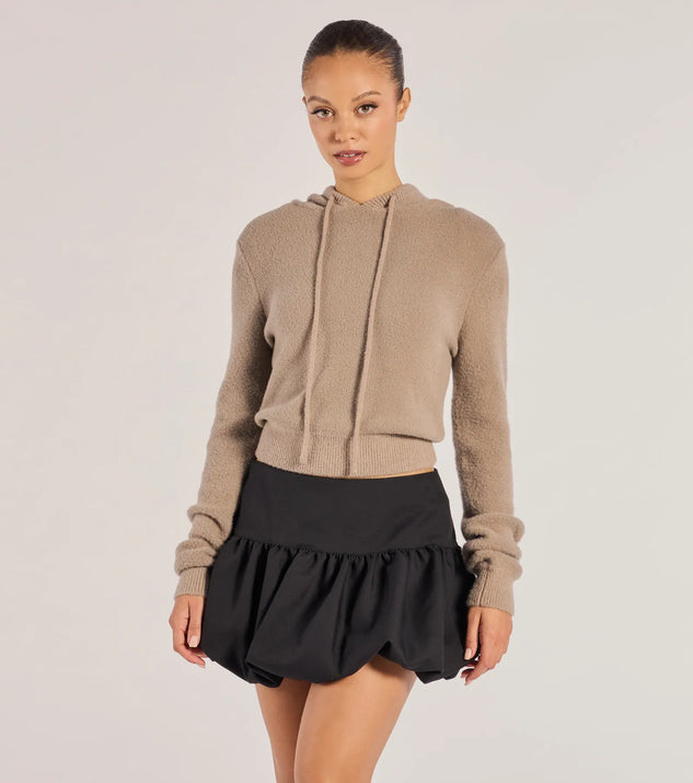Stay Cozy Ribbed Knit Pullover Hoodie | Windsor