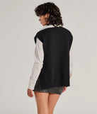 Wrap up in style with the Chic Girl Vibe Cable Knit Vest, a cozy black sweater for women designed for night-out looks, everyday outfits, or as a chic layering piece for the colder months.