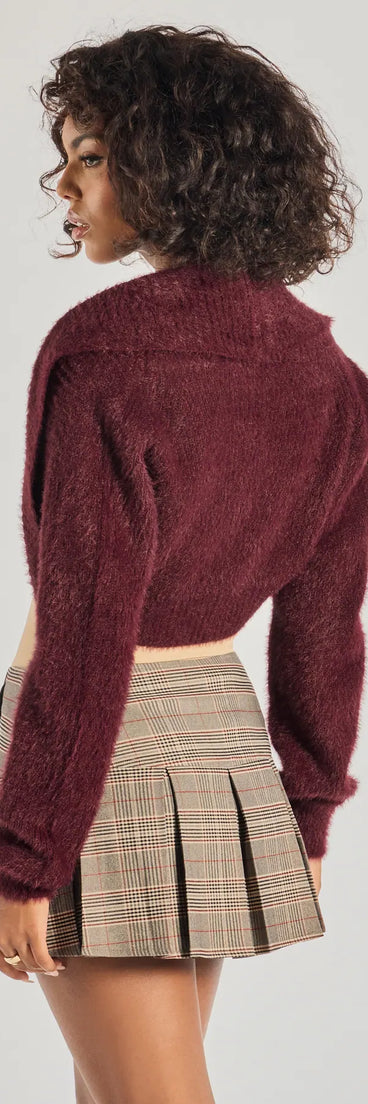 Luxe Muse Eyelash Knit Bolero