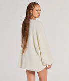 The Cuddle Weather Eyelash Knit Cardigan in ivory with a modern design and trendy look is part of the latest women's tops collection to elevate your 2025 wardrobe.