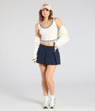 From bold to effortless, the Striped And Stylish Knit Tank Top lets you define your vibe with white tops that speak your style.