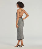 Revamp your 2025 wardrobe with this chic addition, the Chic Beauty Strappy Back Knit Midi Dress in black, perfect for elevating your style in the new year.