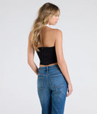 From bold to effortless, the Chicly Defined Halter Button Vest lets you define your vibe with black tops that speak your style.