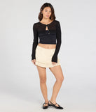 Perfectly Chic Button Crop Sweater Topper