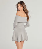Whether you're headed to brunch or running errands, the Chic Staple Ribbed Knit Skater Dress in heather gray delivers effortless style in a breathable, go-to casual dress.