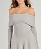 Revamp your 2025 wardrobe with this chic addition, the Chic Staple Ribbed Knit Skater Dress in heather gray, perfect for elevating your style in the new year.