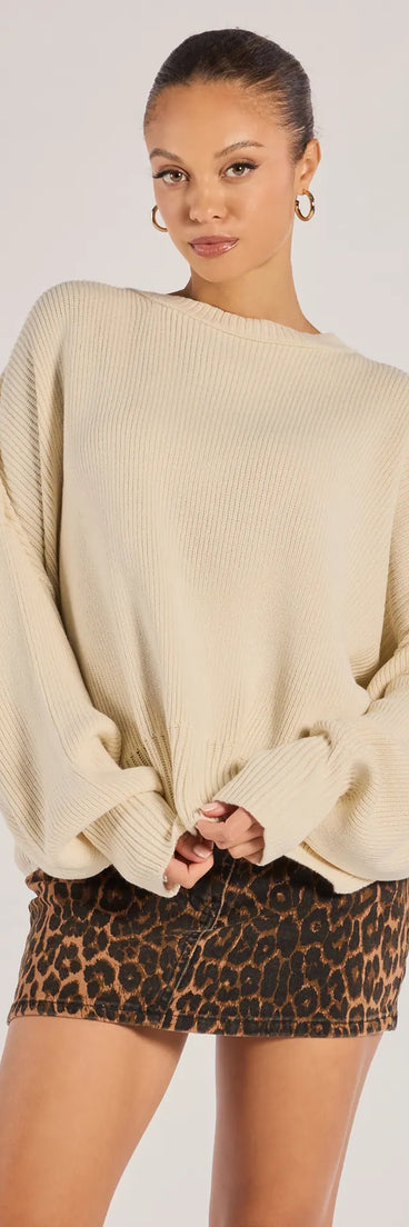 Knit Perfection Crew Neck Pullover Sweater