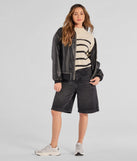 The Preppy Casual Striped Knit Mock Neck Sweater in black with a modern design and trendy look is part of the latest women's tops collection to elevate your 2025 wardrobe.