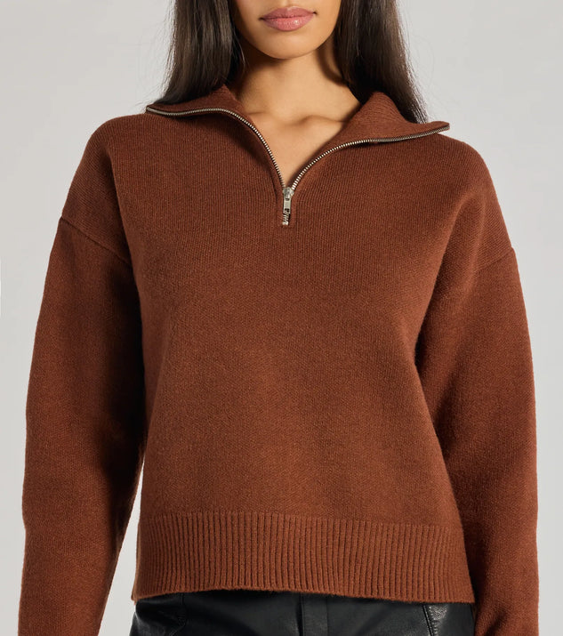 Cozy Staple Ribbed Knit Pullover Sweater | Windsor