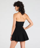 Whether you're headed to brunch or running errands, the In The Cards Halter Skater Mini Dress in black delivers effortless style in a breathable, go-to casual dress.