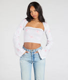 Stay on-trend this season with the Easy Charm Floral Crop Tube Top in ivory, a must-have for creating stylish and effortless summer outfits for women.