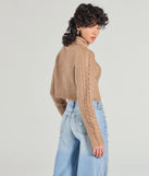 
Upgrade your style game for 2025 with the Snuggle Weather Turtleneck Crop Knit Sweater in tan, perfect for any fashion-forward wardrobe.