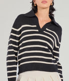 
Upgrade your style game for 2025 with the Stylish Stripes Collared Knit Sweater in black, perfect for any fashion-forward wardrobe.