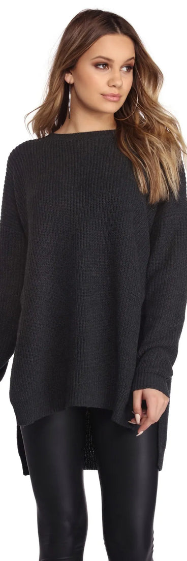 Cozy Cutie Side Slit Tunic