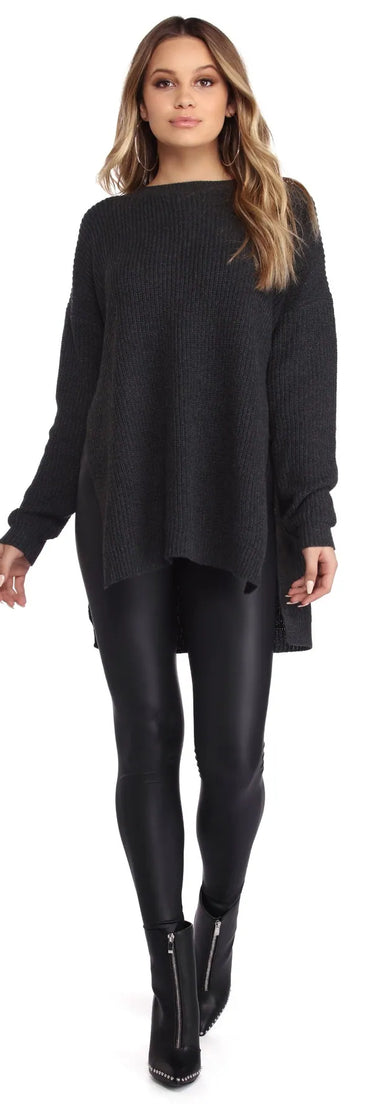 Cozy Cutie Side Slit Tunic