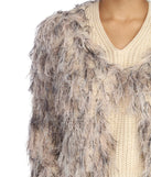Shabby Chic Shaggy Cardigan