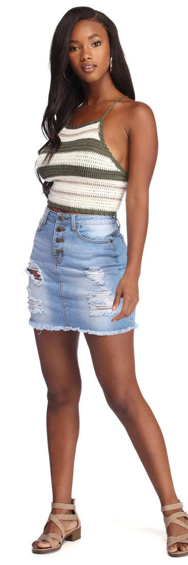 Cutie In Crochet Crop Top