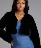 Pure Luxe Faux Fur Crop Jacket